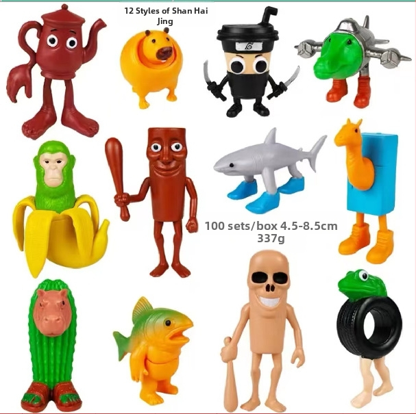 PVC kľúčenka z Guangdongu, balená v sieťovom vrecku, obrázok anime, výhradný cezhraničný dodávateľ