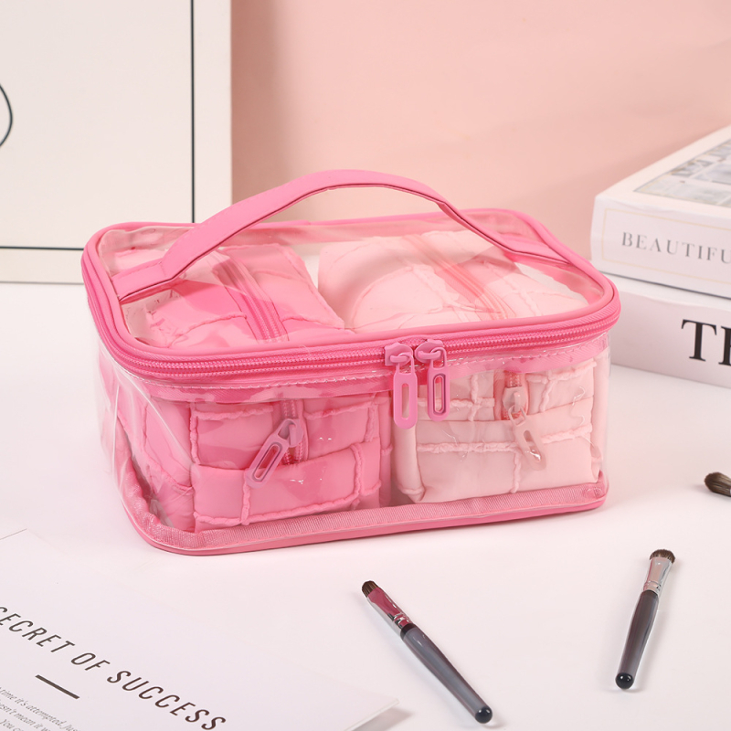 Kozmetička torbica s velikim kapacitetom, poliester materijal, podstava poliester, zatvarač