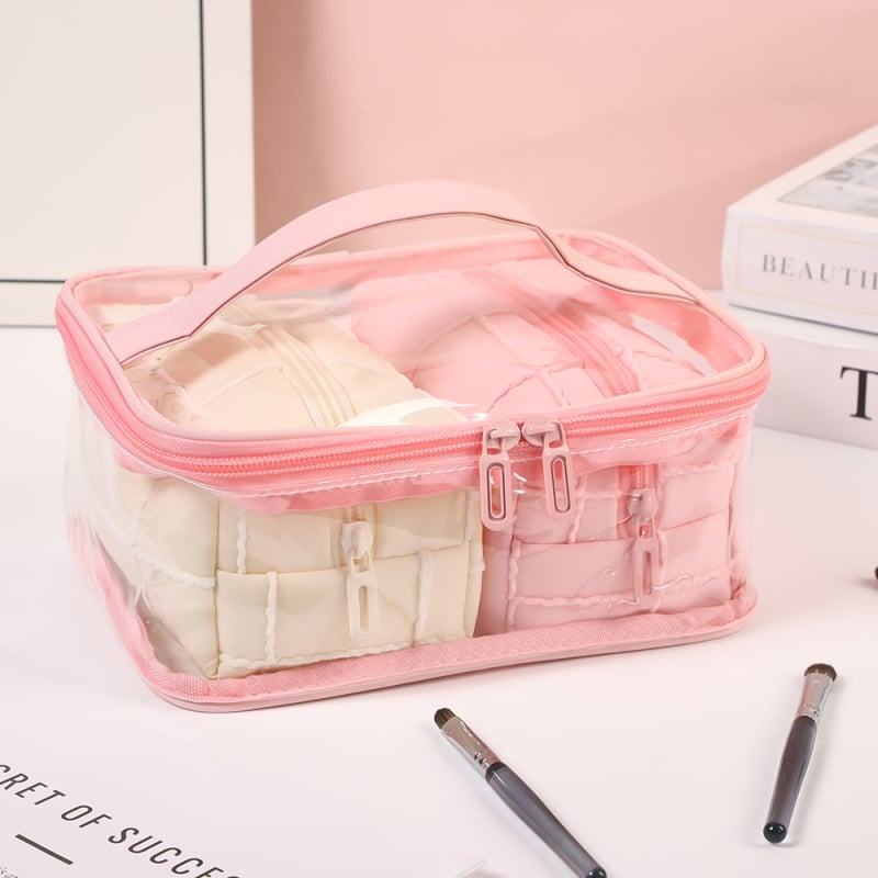 Kozmetička torbica s velikim kapacitetom, poliester materijal, podstava poliester, zatvarač