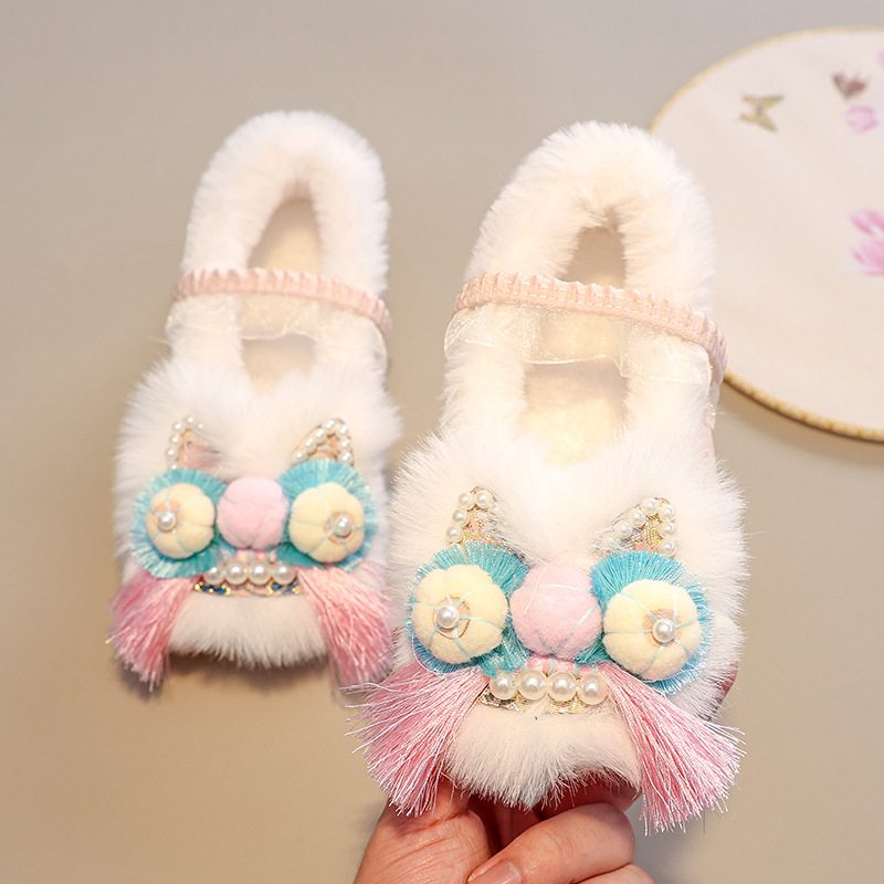 Ghete pentru copii, partea superioară din satin, căptușeală din fleece, talpă din cauciuc antiderapant, închidere cu bandă elastică