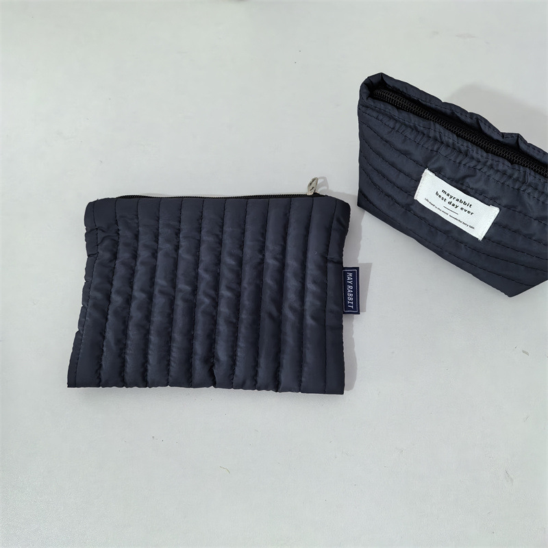 MAYRABBIT kozmetická taška, horizontálne štvorcového tvaru, polyester, zips, vnútorné vrecká na telefón a ID, mestský jednoduchý štýl