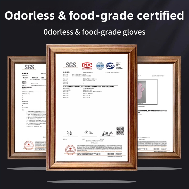 Kuchynské nitrilové rukavice, potravinárskej kvality, hrubšie, vodotesné, na umývanie riadu