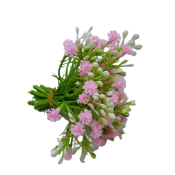 Mesterséges Gypsophila virágok - injekciósöntésű műanyagból, haja-csatkákhoz, girlandokhoz és esküvői díszítéshez, fotórekvizit