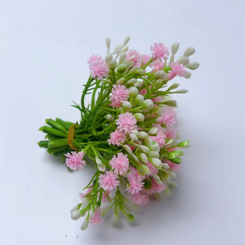Mesterséges Gypsophila virágok - injekciósöntésű műanyagból, haja-csatkákhoz, girlandokhoz és esküvői díszítéshez, fotórekvizit