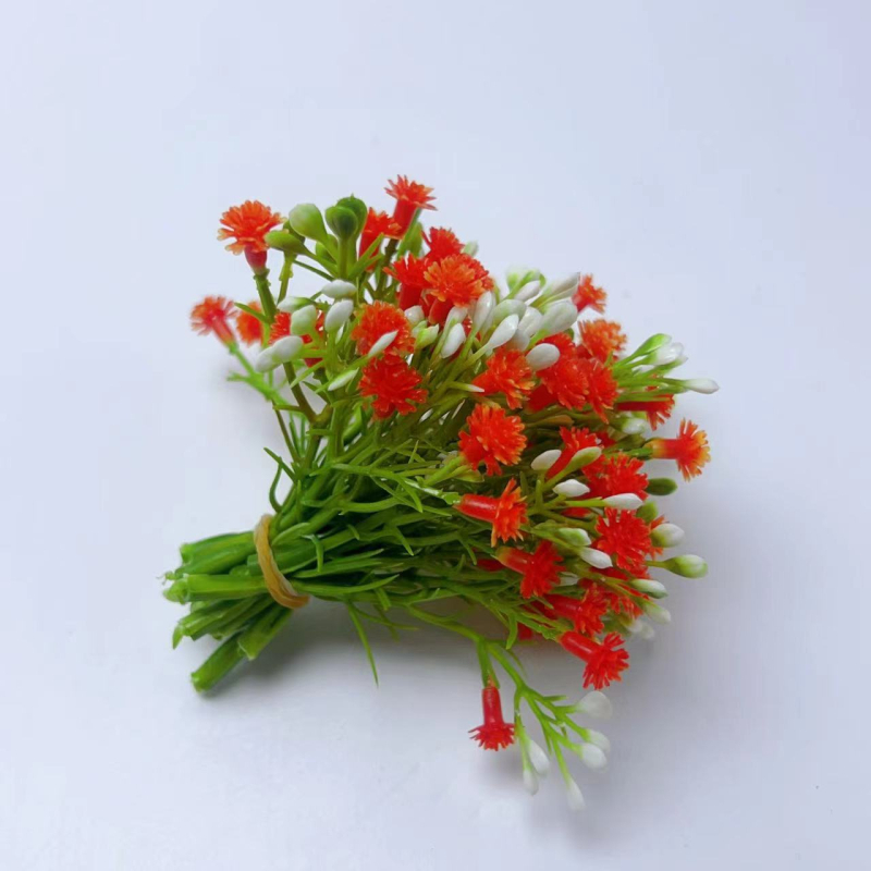 Mesterséges Gypsophila virágok - injekciósöntésű műanyagból, haja-csatkákhoz, girlandokhoz és esküvői díszítéshez, fotórekvizit