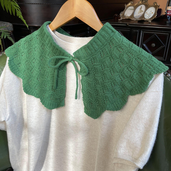 Kötött babakor Galléros kendő, gyapjú, warp-knit, egyszínű, őszi-téli 2023