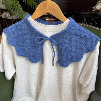 Kötött babakor Galléros kendő, gyapjú, warp-knit, egyszínű, őszi-téli 2023