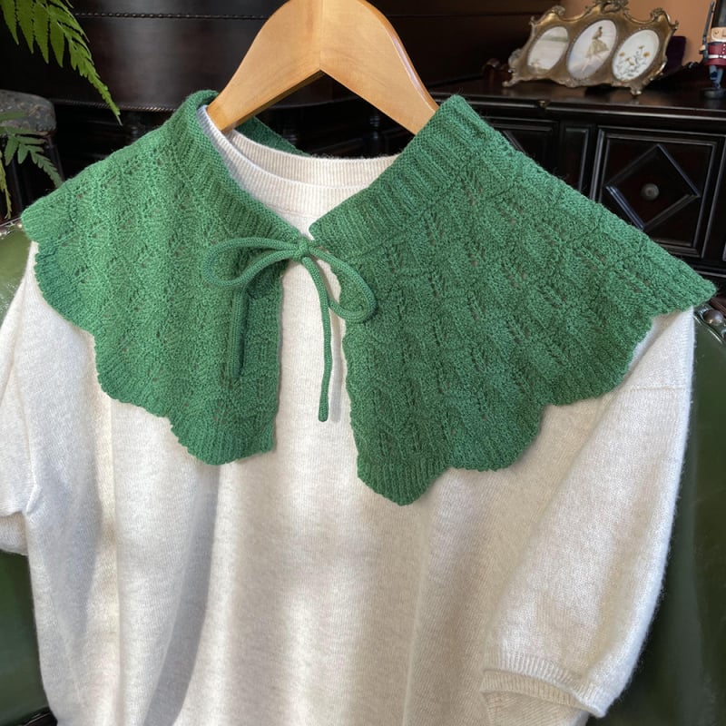 Kötött babakor Galléros kendő, gyapjú, warp-knit, egyszínű, őszi-téli 2023