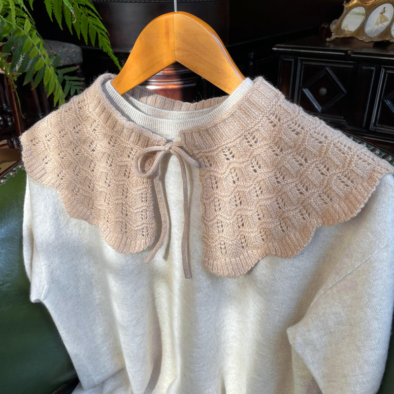 Kötött babakor Galléros kendő, gyapjú, warp-knit, egyszínű, őszi-téli 2023