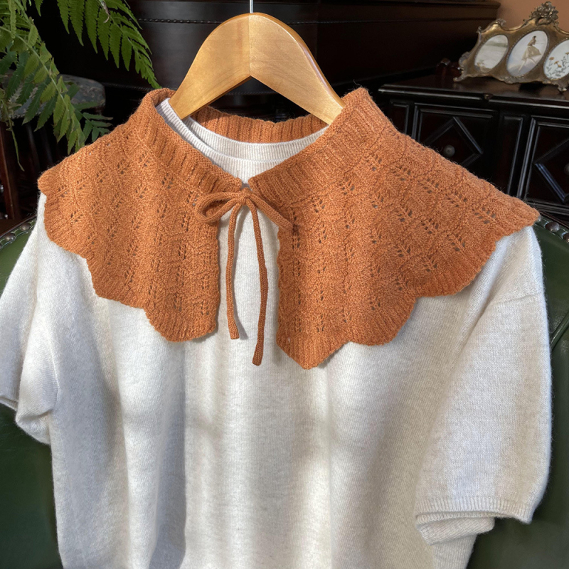 Kötött babakor Galléros kendő, gyapjú, warp-knit, egyszínű, őszi-téli 2023