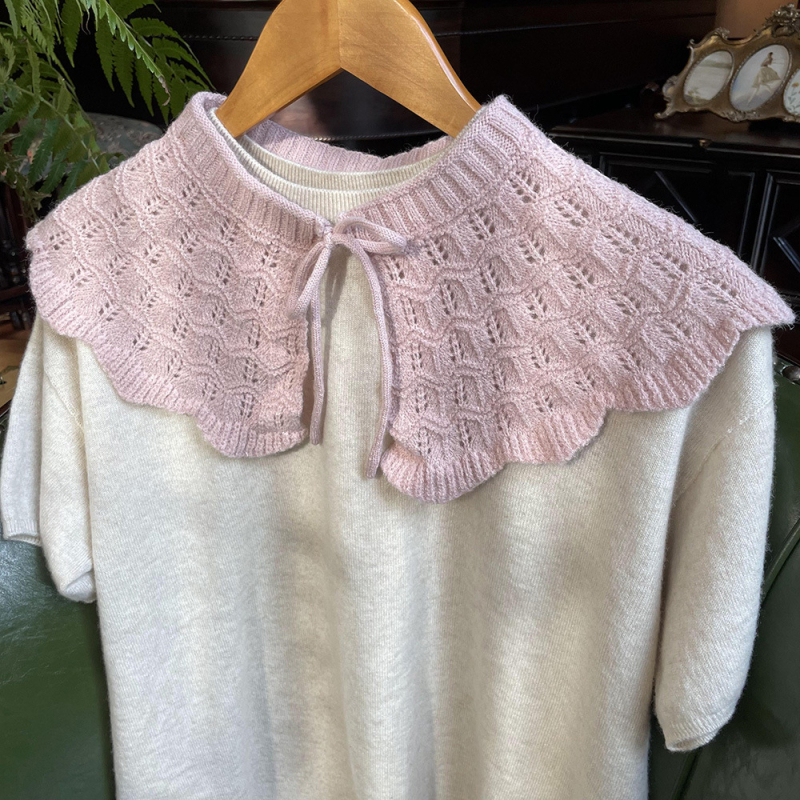 Kötött babakor Galléros kendő, gyapjú, warp-knit, egyszínű, őszi-téli 2023