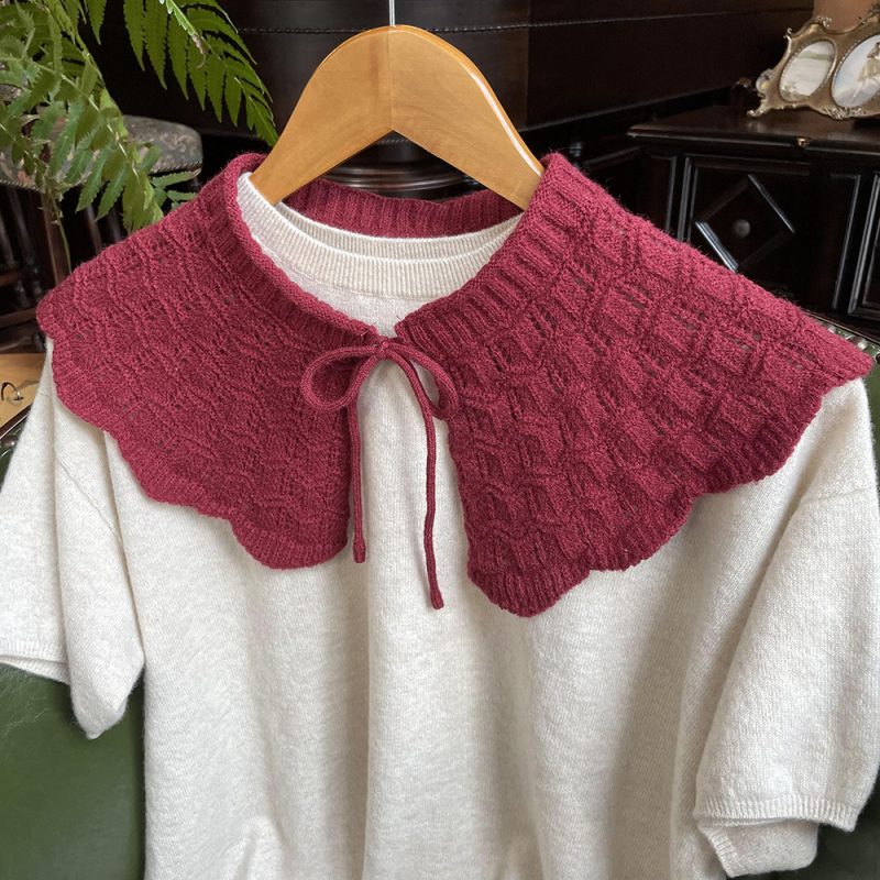 Kötött babakor Galléros kendő, gyapjú, warp-knit, egyszínű, őszi-téli 2023