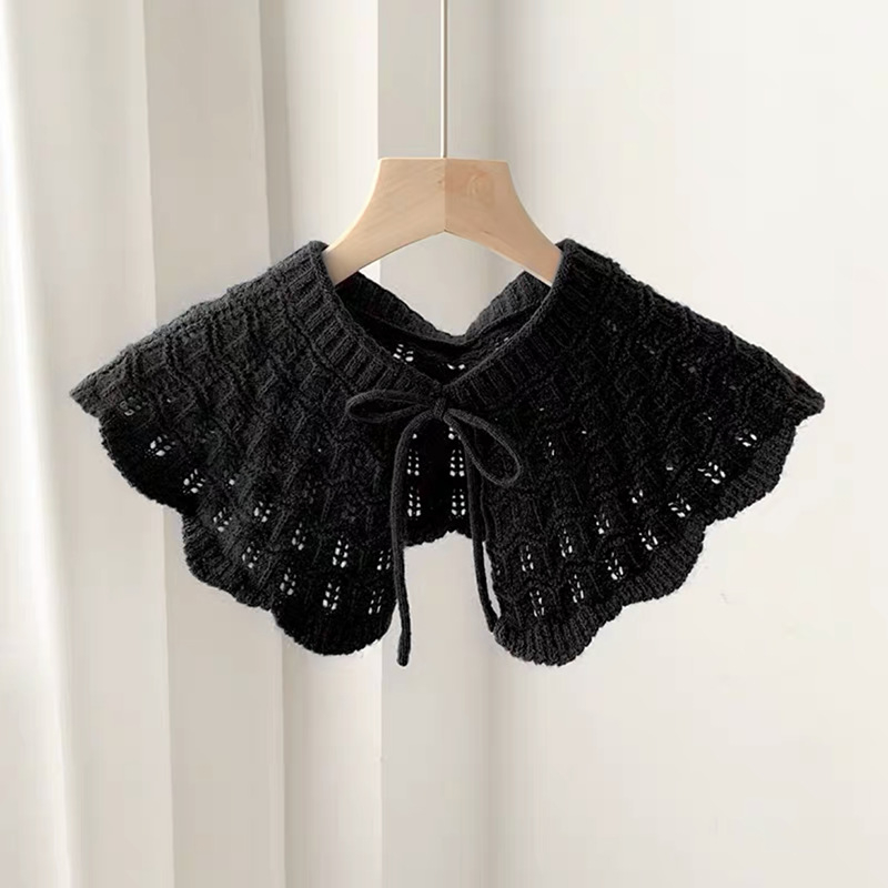 Kötött babakor Galléros kendő, gyapjú, warp-knit, egyszínű, őszi-téli 2023