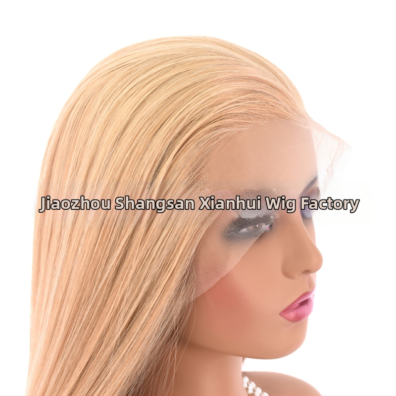 COS paróka férfiaknak, ősi kosztümhöz, hosszú egyenes haj, elülső csipke, elöl kézzel kötött kivitel