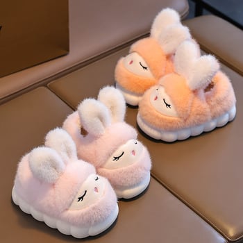 Gyerek pamut papucs lányoknak, téli, meleg fleece bélés, anti-slip vastag talp (Korosztály: 1–3, 4–6, 7–12; Felső anyag: 20213; Talp: Gumi; Termék szám: 1610M; Szezon: 2025 Ősz)