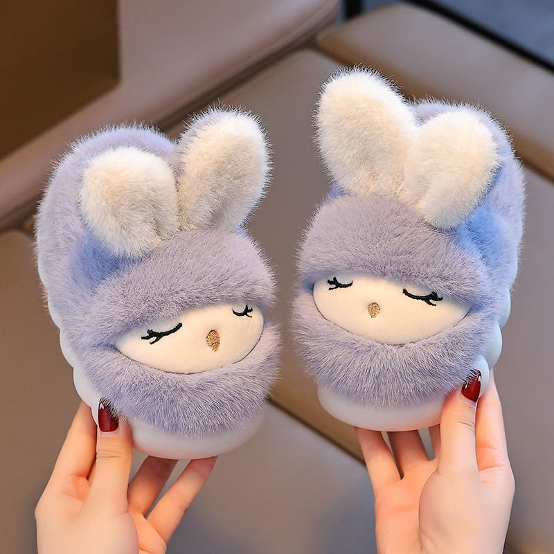 Gyerek pamut papucs lányoknak, téli, meleg fleece bélés, anti-slip vastag talp (Korosztály: 1–3, 4–6, 7–12; Felső anyag: 20213; Talp: Gumi; Termék szám: 1610M; Szezon: 2025 Ősz)