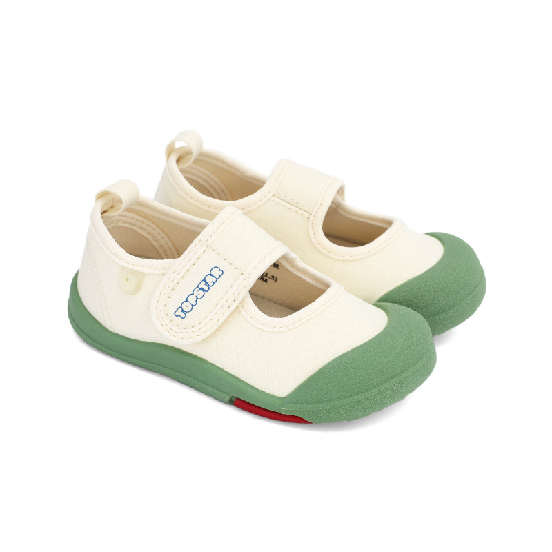 Topstar παιδικά καμβά με χαμηλό προφίλ - κλείσιμο Velcro, αναπνεύσιμα, σόλα TPR (Κορεάτικου στυλ, ηλικίες 1–6 ετών)