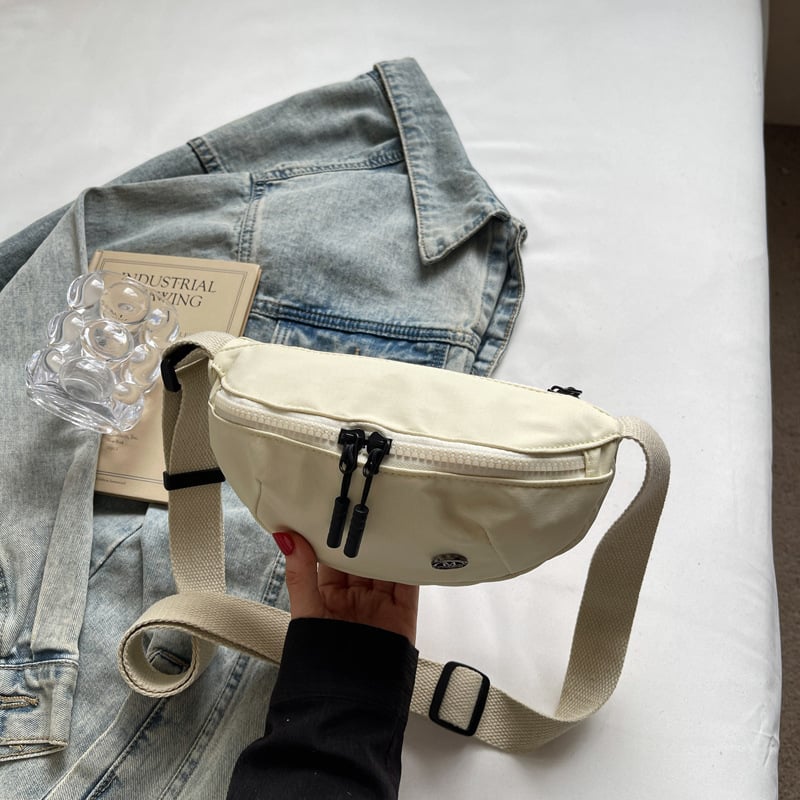 Γυναικεία τσάντα crossbody σε street style, Oxford ύφασμα, νάιλον επένδυση, κλείσιμο με φερμουάρ, θήκη για κινητό, με έναν ιμάντα