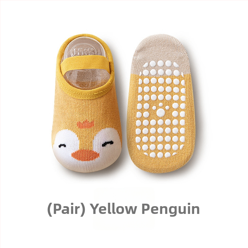 Παιδικές εσωτερικές αντιολισθητικές κάλτσες δαπέδου, 80% βαμβάκι, καρτούν σχέδιο, άνοιξη-καλοκαίρι-φθινόπωρο