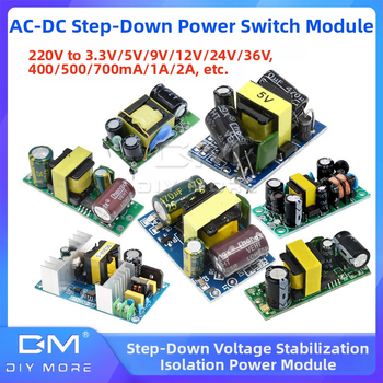 Стъпков понижаващ стабилизиращ захранващ модул, вход 220V AC, изходи 3.3/5/9/12/24V, 700mA, с превключваща захранваща схема