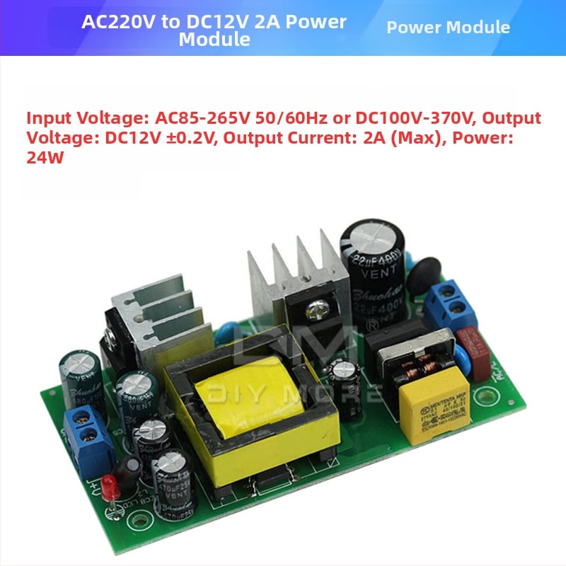 Стъпков понижаващ стабилизиращ захранващ модул, вход 220V AC, изходи 3.3/5/9/12/24V, 700mA, с превключваща захранваща схема