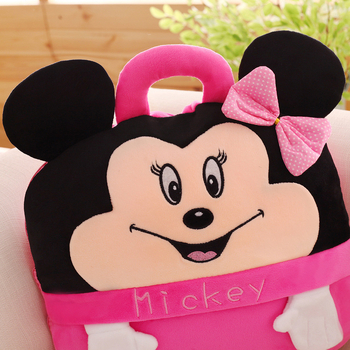 Dvojfunkčný auto vankúš-deka, kreslený štýl, plyšový materiál, PP bavlnená výplň, prispôsobiteľné