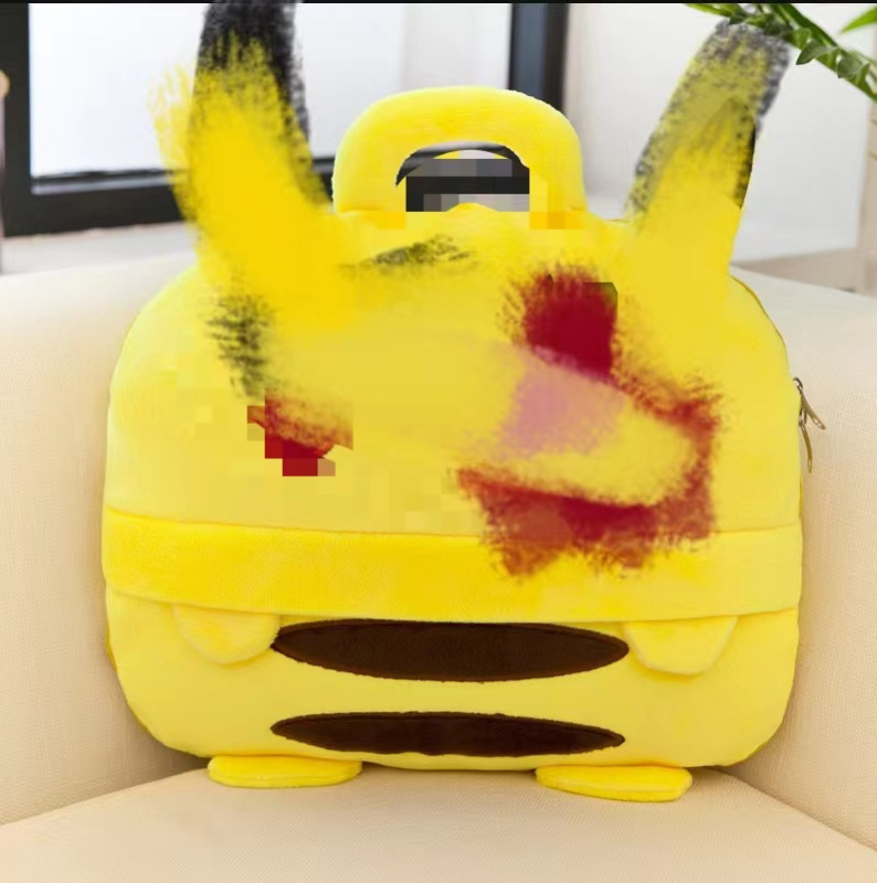 Dvojfunkčný auto vankúš-deka, kreslený štýl, plyšový materiál, PP bavlnená výplň, prispôsobiteľné