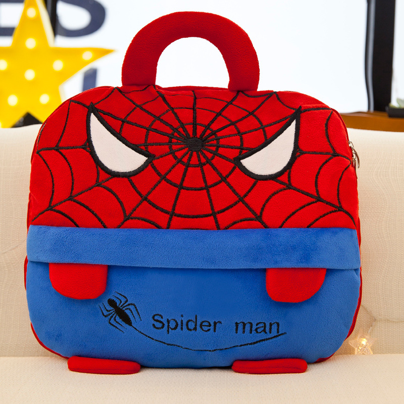 Dvojfunkčný auto vankúš-deka, kreslený štýl, plyšový materiál, PP bavlnená výplň, prispôsobiteľné