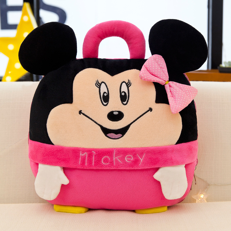 Dvojfunkčný auto vankúš-deka, kreslený štýl, plyšový materiál, PP bavlnená výplň, prispôsobiteľné