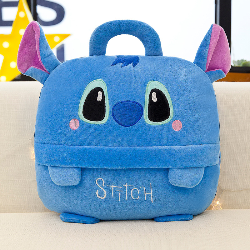 Dvojfunkčný auto vankúš-deka, kreslený štýl, plyšový materiál, PP bavlnená výplň, prispôsobiteľné