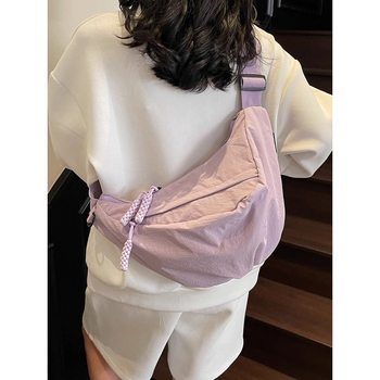 Dumpling crossbody torba — gradska jednostavnost, Oxford tkanina, stil dumpling bun, ljeto 2025, svakodnevna upotreba