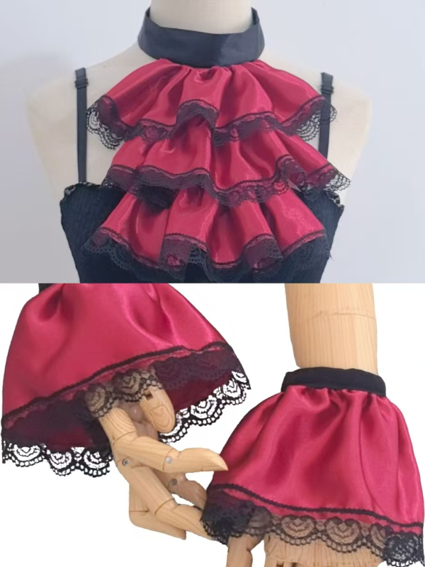 Lace Ruff Collar – dodatak za cosplay i studijsko fotografiranje; Materijal: poliester vlakno; Uzorak: čipka; Porijeklo: Jinhua; Sezona: Proljeće 2023; Pakiranje: Pojedinačno pakiranje.