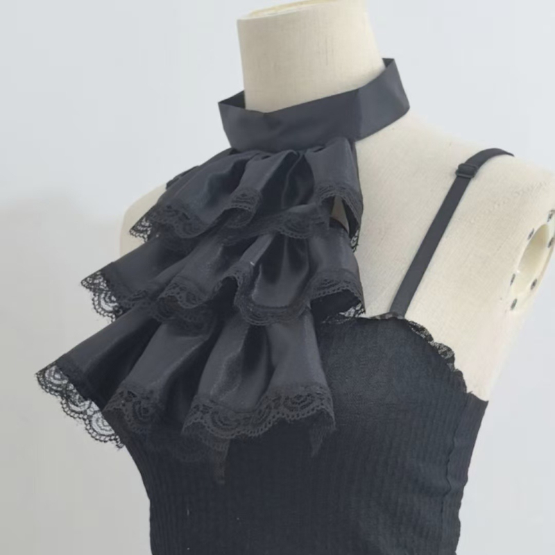 Lace Ruff Collar – dodatak za cosplay i studijsko fotografiranje; Materijal: poliester vlakno; Uzorak: čipka; Porijeklo: Jinhua; Sezona: Proljeće 2023; Pakiranje: Pojedinačno pakiranje.