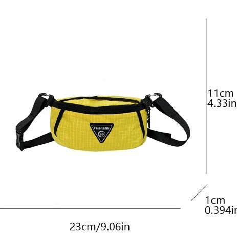 Vanjska vodootporna najlonska crossbody torba za prsa, s džepom za telefon i podlogom od poliestera