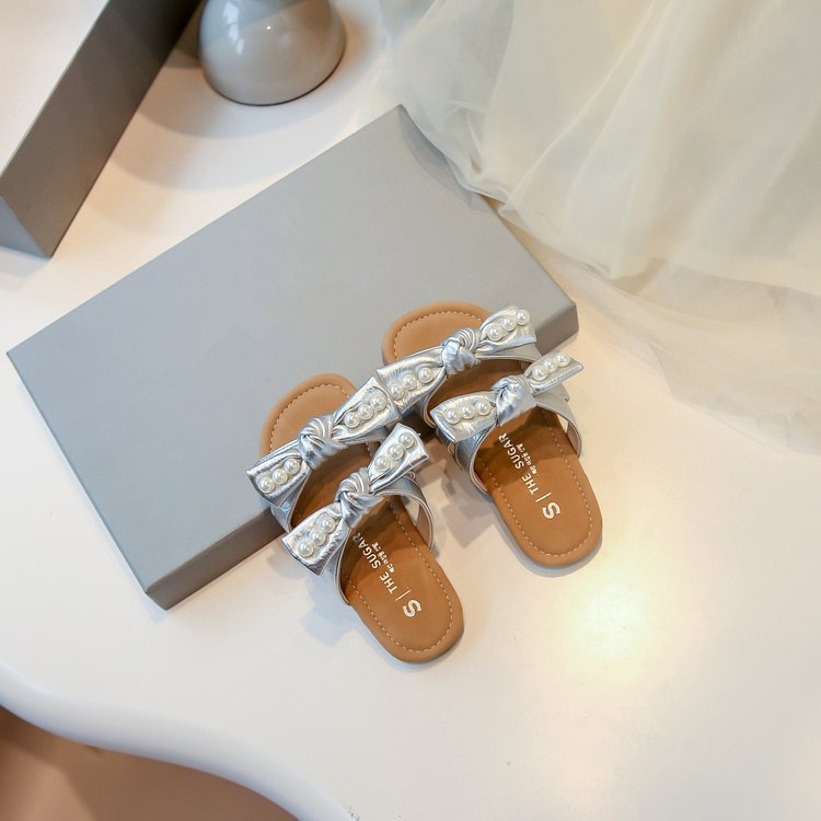 Dječje sandale za princeze, Velcro kopčanje, TPR potplat, jednobojni dizajn, sladak akademski stil, uzrast 4–16 godina