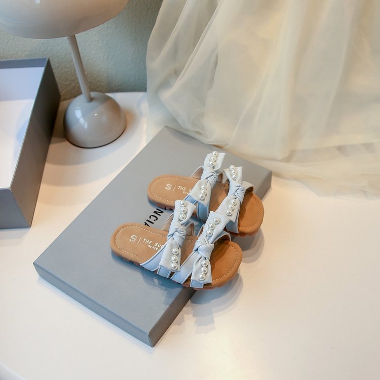 Dječje sandale za princeze, Velcro kopčanje, TPR potplat, jednobojni dizajn, sladak akademski stil, uzrast 4–16 godina