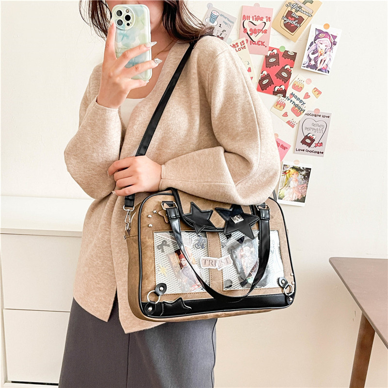 Torba preko ramena / crossbody - Izvorni dizajn, Oxford platno, Poliester podstava, Horizontalni kvadratni oblik, Zatvaranje zipom, Dvostruke naramenice, Za svakodnevnu upotrebu