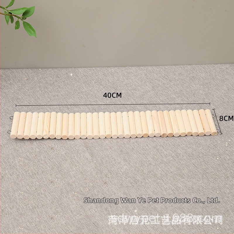 Gard decorativ din lemn masiv pentru hamster, cu scară