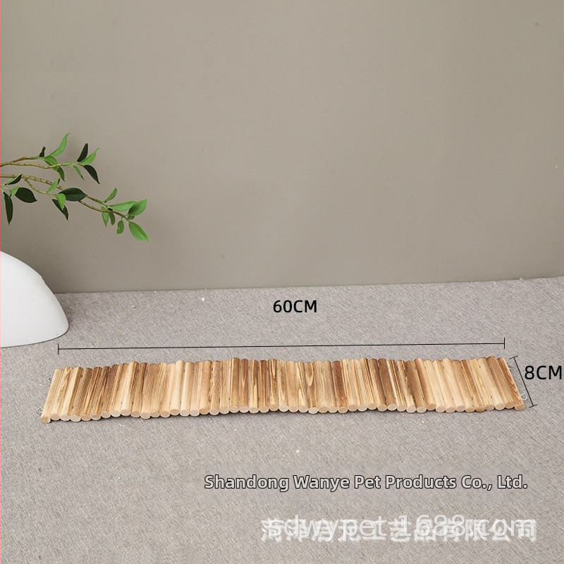 Gard decorativ din lemn masiv pentru hamster, cu scară