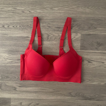 Sutien fără cusături Push-Up, cupe 3/4, cupe modelate subțiri, material nylon, căptușeală din spandex