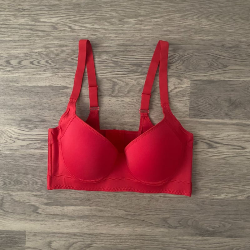 Sutien fără cusături Push-Up, cupe 3/4, cupe modelate subțiri, material nylon, căptușeală din spandex