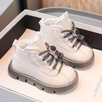 Detské zimné topánky 1-3 roky – fleecová podšívka, horný materiál umeľá koža, podrážka s bublinkami