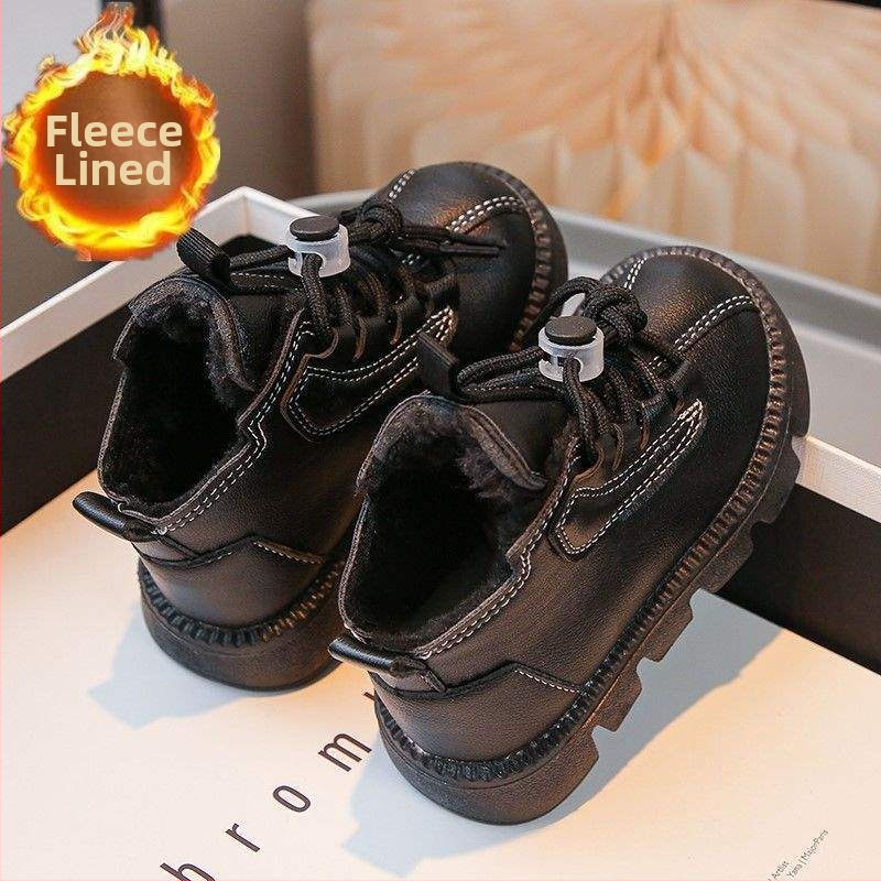 Detské zimné topánky 1-3 roky – fleecová podšívka, horný materiál umeľá koža, podrážka s bublinkami