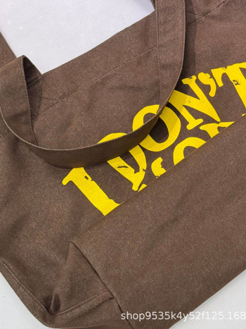 Torbica Tote od platna, ulični stil, vodoravni kvadratni oblik, otvoreni vrh, unutarnja pregrada za dokumente