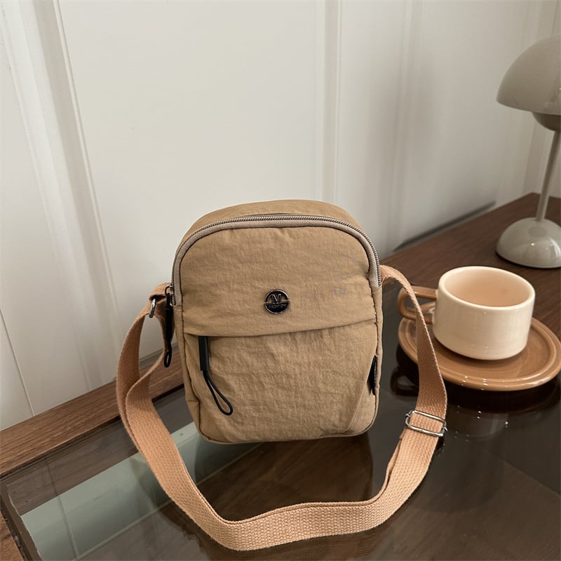 Notelli street-style torba preko ramena od Oxford materijala, vodootporna, kompaktnog horizontalno kvadratnog oblika, zatvarač, unutarnja džep za telefon, poliester podstava, jedna naramenica