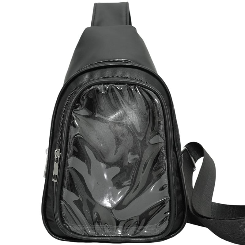 Ženska denim mini crossbody torbica s zatvaračem, unutarnji odjeljak i džep, poliester podstava, za slobodno vrijeme