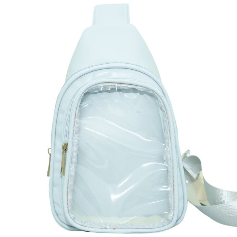 Ženska denim mini crossbody torbica s zatvaračem, unutarnji odjeljak i džep, poliester podstava, za slobodno vrijeme