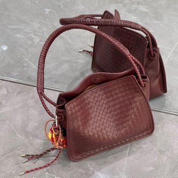 Pletena bucket torba od slame, gradski stil, otvoreni vrh, skriven džep s zipom, dvostruke naramenice