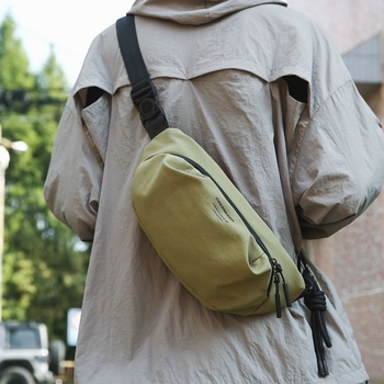 Unisex torba za struk s patentom, džep za telefon, japanskog stila, proljeće 2025