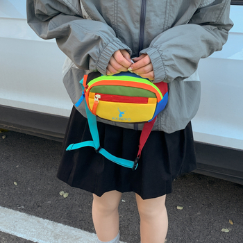 Geantă de talie/crossbody pentru femei, mare capacitate, stil retro european-american, nailon, căptușeală nailon, închidere cu fermoar, buzunar exterior 3D, Cod produs KZ1154, primăvara 2026